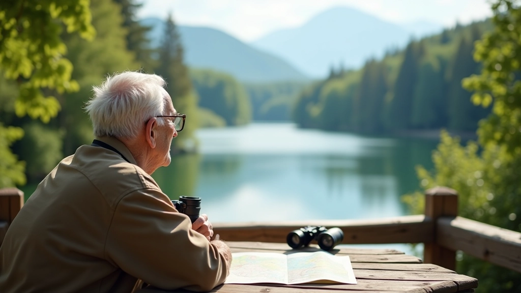 Seniori uzmeklē putnus un dzīvniekus Jumurdas ezerā